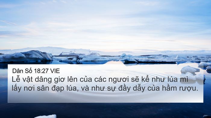 Dân Số 18:27 VIE Bible Verse Image