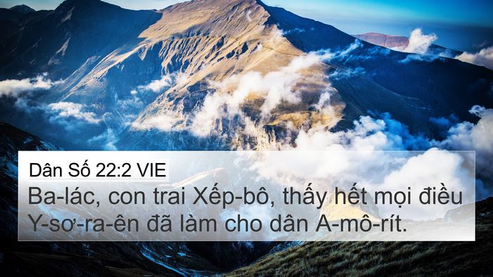 Dân Số 22:2 VIE Bible Verse Image