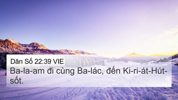 Dân Số 22:39 VIE 4K Wallpaper - Ba-la-am đi cùng Ba-lác, đến - 4K Wallpaper Bible Verse