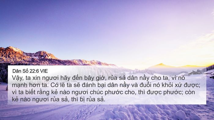 Dân Số 22:6 VIE Bible Verse Image