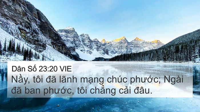 Dân Số 23:20 VIE Bible Verse Image