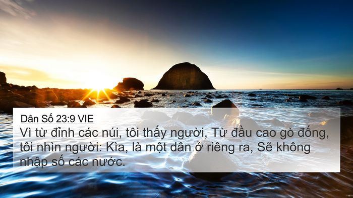 Dân Số 23:9 VIE Bible Verse Image