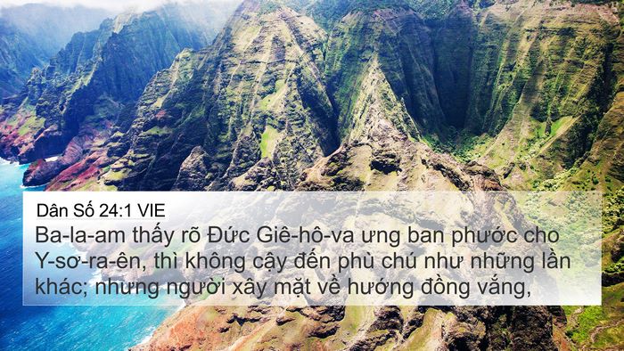 Dân Số 24:1 VIE Bible Verse Image