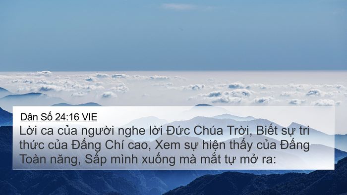 Dân Số 24:16 VIE Bible Verse Image
