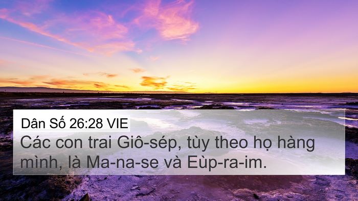 Dân Số 26:28 VIE Bible Verse Image