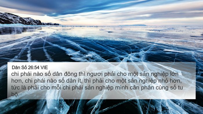 Dân Số 26:54 VIE 4K Wallpaper - chi phái nào số dân đông thì ngươi - 4K Wallpaper Bible Verse