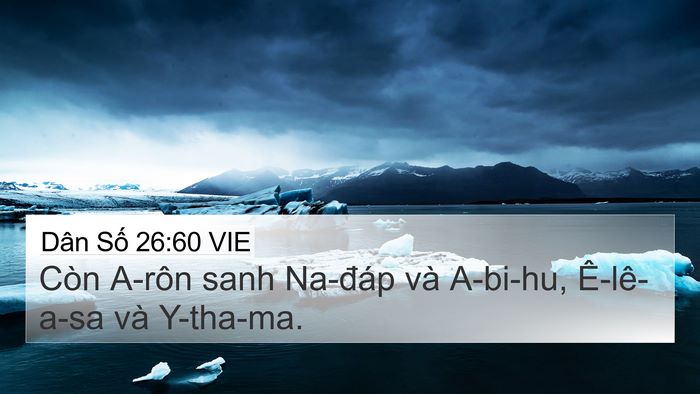 Dân Số 26:60 VIE Bible Verse Image