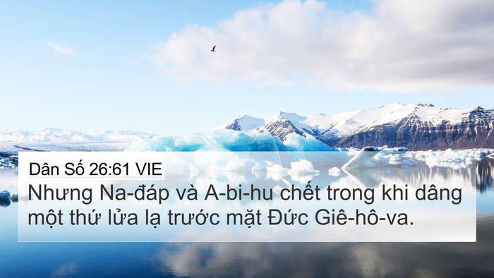 Dân Số 26:61 VIE Bible Verse Image