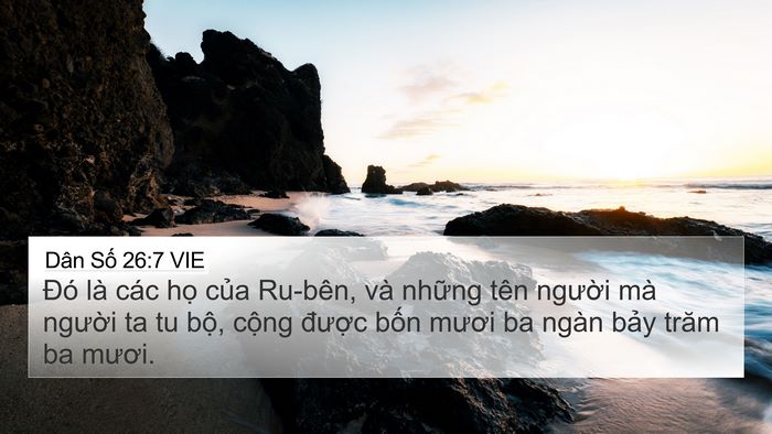 Dân Số 26:7 VIE Bible Verse Image