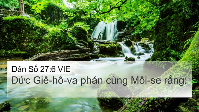 Dân Số 27:6 VIE 4K Wallpaper - Đức Giê-hô-va phán cùng Môi-se - 4K Wallpaper Bible Verse