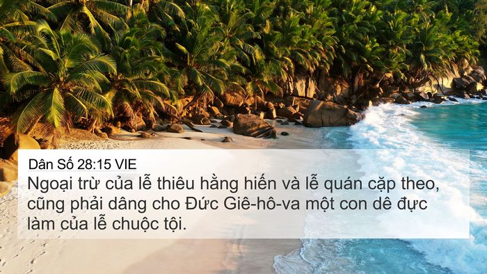Dân Số 28:15 VIE Bible Verse Image