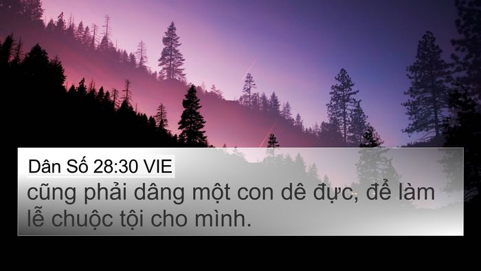 Dân Số 28:30 VIE Bible Verse Image