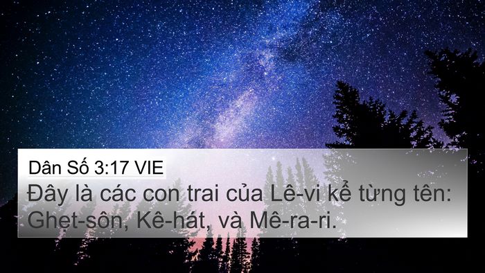 Dân Số 3:17 VIE Bible Verse Image