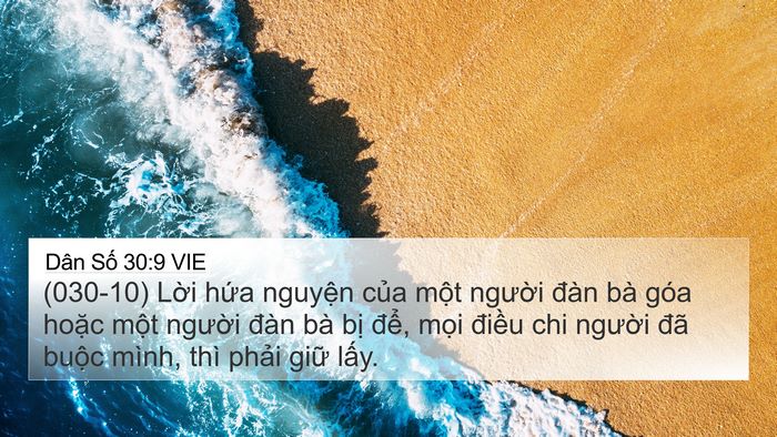 Dân Số 30:9 VIE Bible Verse Image