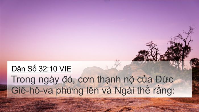 Dân Số 32:10 VIE Bible Verse Image