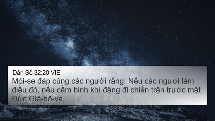 Dân Số 32:20 VIE Bible Verse Image