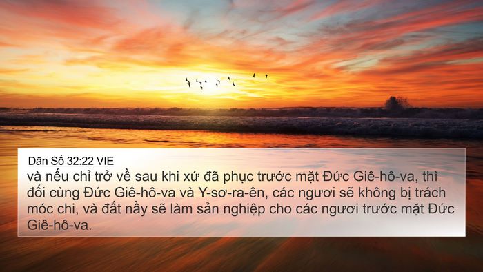 Dân Số 32:22 VIE Bible Verse Image