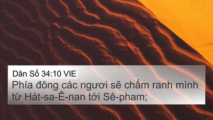 Dân Số 34:10 VIE Bible Verse Image