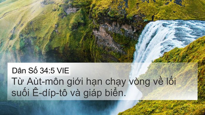 Dân Số 34:5 VIE Bible Verse Image