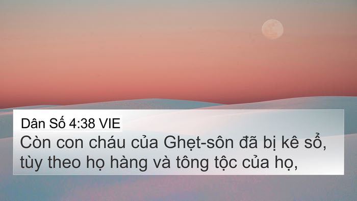 Dân Số 4:38 VIE Bible Verse Image