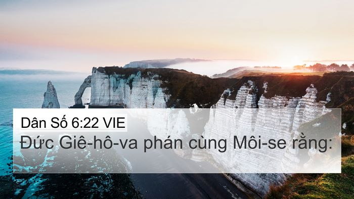 Dân Số 6:22 VIE Bible Verse Image