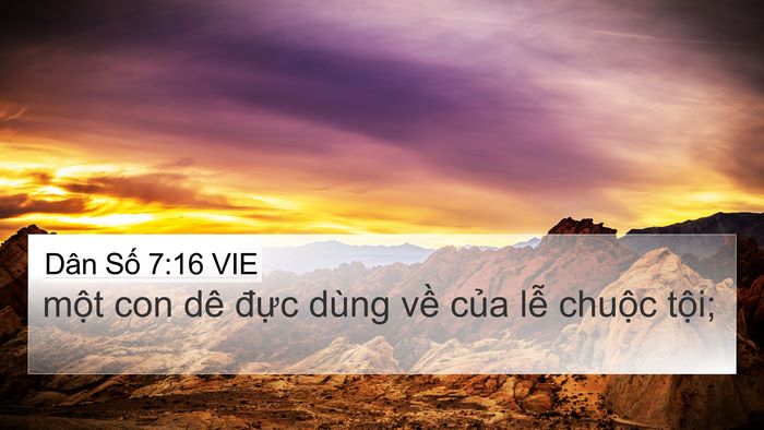 Dân Số 7:16 VIE Bible Verse Image