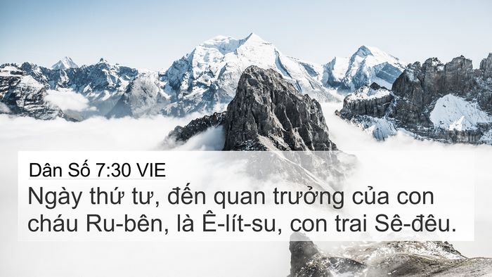 Dân Số 7:30 VIE Bible Verse Image