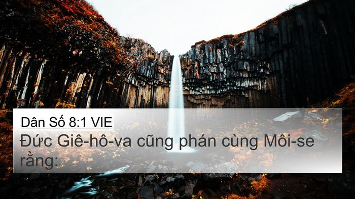 Dân Số 8:1 VIE Bible Verse Image