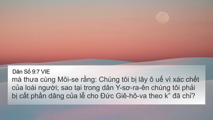 Dân Số 9:7 VIE Bible Verse Image
