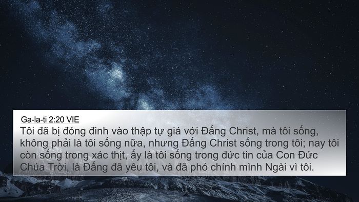 Ga-la-ti 2:20 VIE Bible Verse Image
