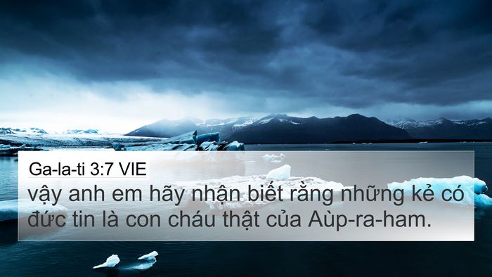 Ga-la-ti 3:7 VIE Bible Verse Image