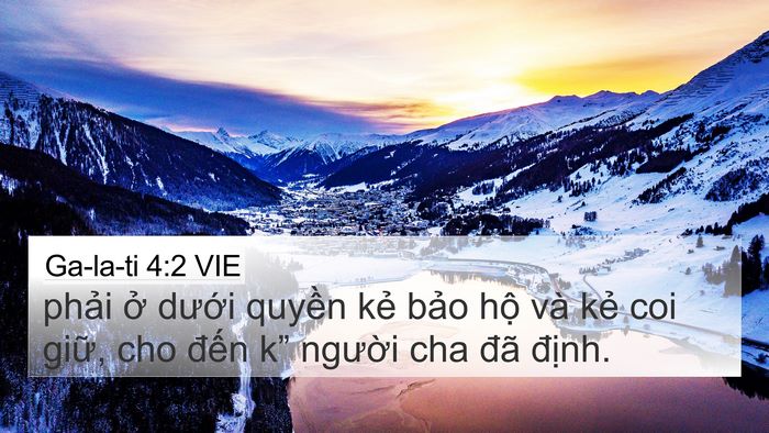 Ga-la-ti 4:2 VIE 4K Wallpaper - phải ở dưới quyền kẻ bảo hộ và - 4K Wallpaper Bible Verse