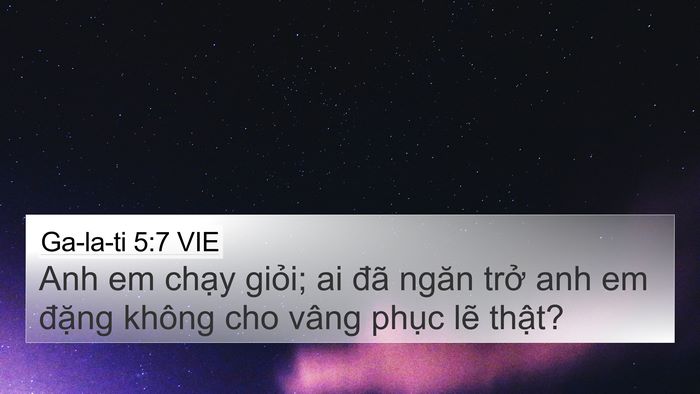 Ga-la-ti 5:7 VIE Bible Verse Image