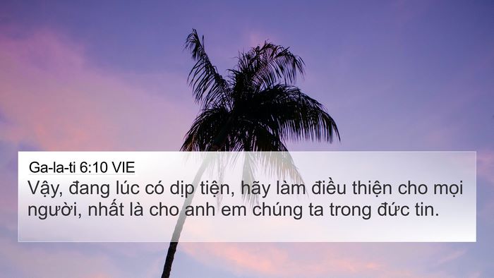 Ga-la-ti 6:10 VIE Bible Verse Image