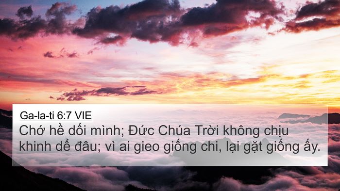 Ga-la-ti 6:7 VIE Bible Verse Image