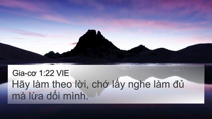 Gia-cơ 1:22 VIE Bible Verse Image