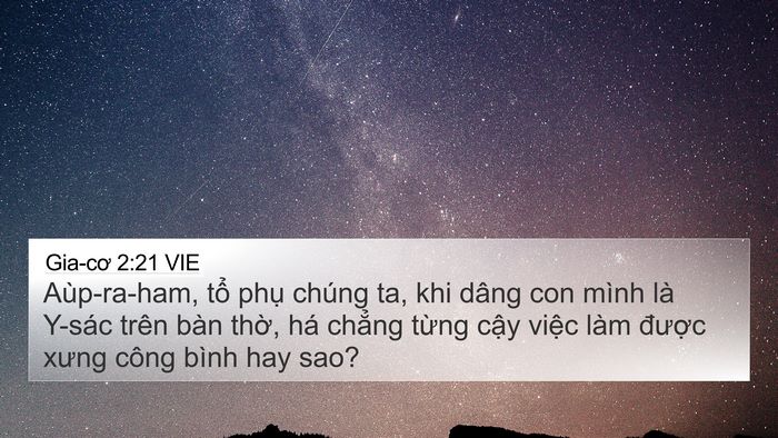Gia-cơ 2:21 VIE Bible Verse Image
