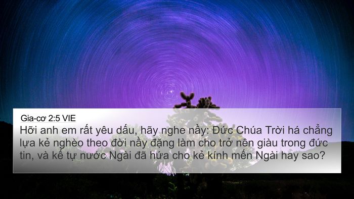 Gia-cơ 2:5 VIE Bible Verse Image