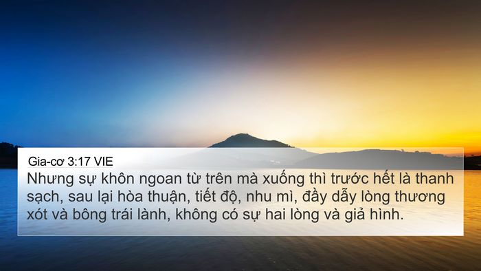 Gia-cơ 3:17 VIE Bible Verse Image