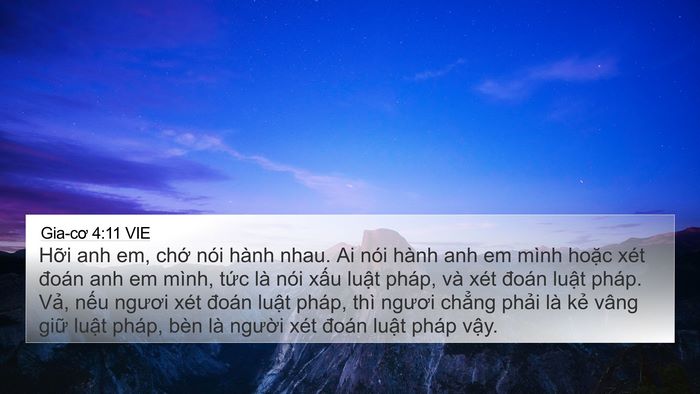 Gia-cơ 4:11 VIE Bible Verse Image