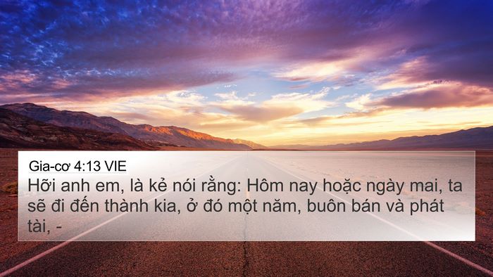 Gia-cơ 4:13 VIE Bible Verse Image