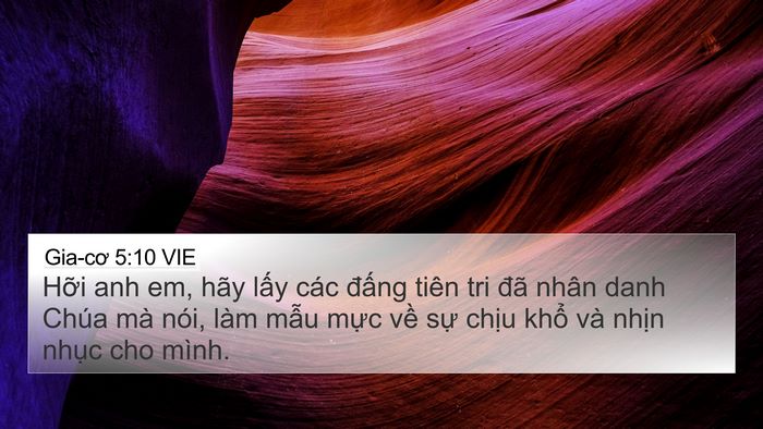 Gia-cơ 5:10 VIE Bible Verse Image