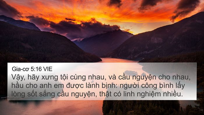 Gia-cơ 5:16 VIE Bible Verse Image