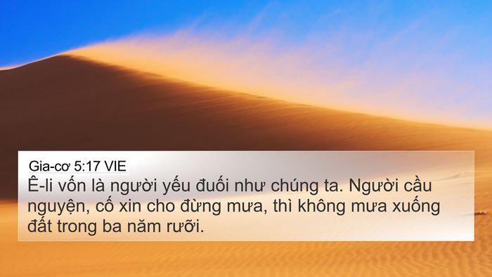 Gia-cơ 5:17 VIE Bible Verse Image