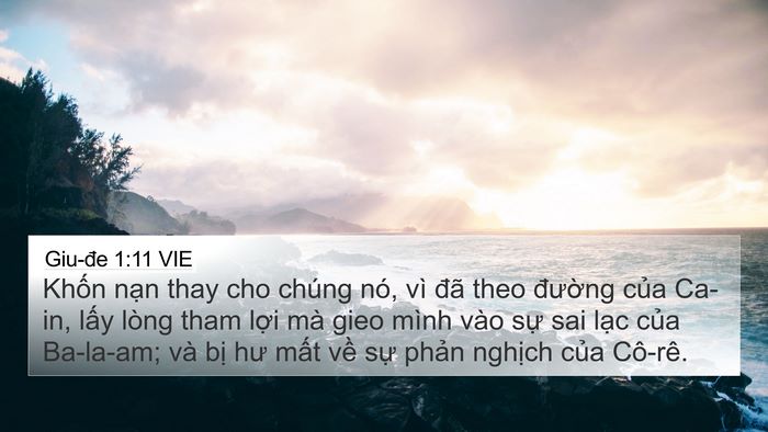 Giu-đe 1:11 VIE Bible Verse Image
