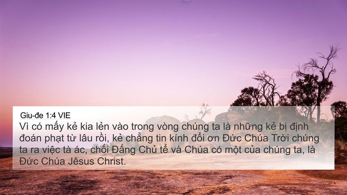 Giu-đe 1:4 VIE Bible Verse Image