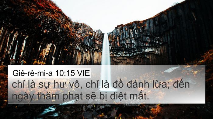Giê-rê-mi-a 10:15 VIE Bible Verse Image