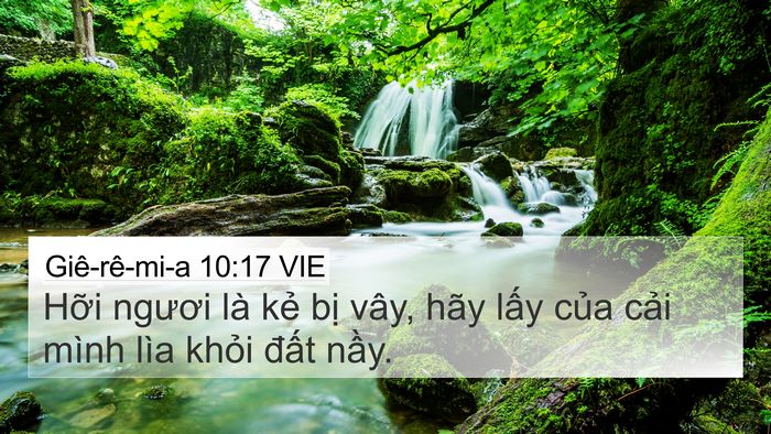 Giê-rê-mi-a 10:17 VIE Bible Verse Image