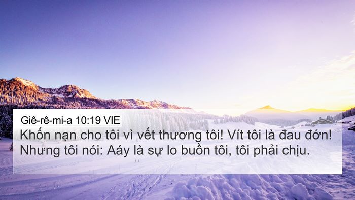 Giê-rê-mi-a 10:19 VIE Bible Verse Image