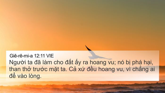Giê-rê-mi-a 12:11 VIE Bible Verse Image